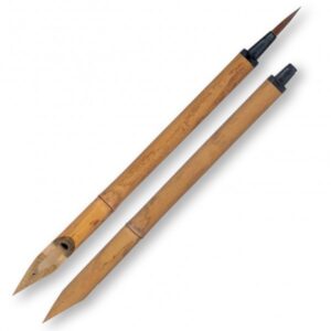 Bamboo brush with pen