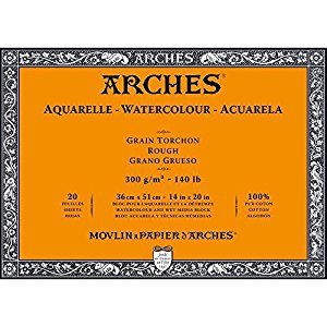 Arches Rough block 20sheets 36x51cm