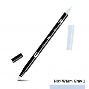 Tombow Dual Brush Pen N89 warm grey 1