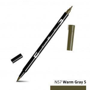 Tombow Dual Brush Pen N57 warm grey 5
