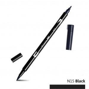 Tombow Dual Brush Pen N15 black