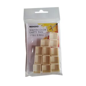 Empty watercolour half pans- set of 12