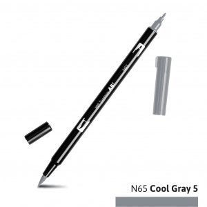 Tombow Dual Brush Pen N65 cool grey 5