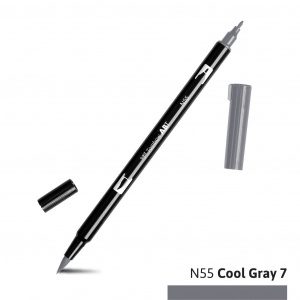 Tombow Dual Brush Pen N55 cool grey 7