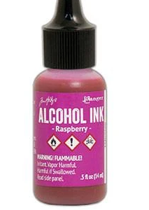 Alcohol ink Raspberry