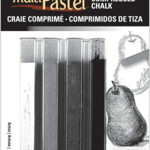 Generals Compressed Pastel Chalk 4-Pack: Grey Tones