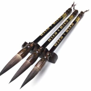 Chinese Calligraphy brush black handle S