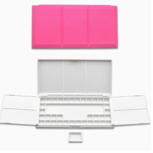 Pink watercolour palette pink 36 well