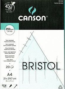 Bristol board 250g 50x65cm sheets