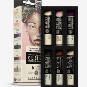 Sennelier Oil Stick mini set dark tones