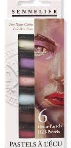Sennelier pastel set of 6 half soft pastels Pale Skin Tones