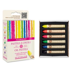Oil Pastel set of 6 fluorescent