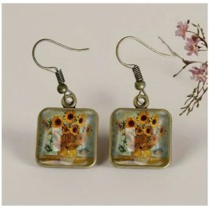 Earrings Sunflowers