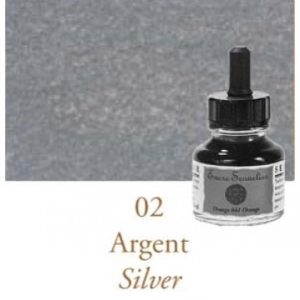 002 Sennelier Ink Silver 30ml