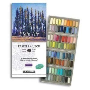 Sennelier Pastel Set Plein Air Landscape set of 80 half pastels
