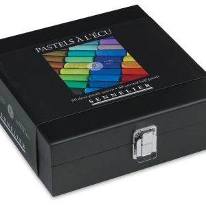 Wooden box 60 Half pastels