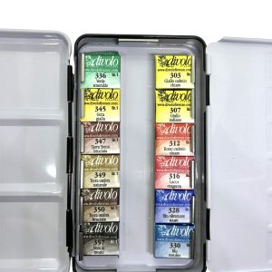 Divolo Watercolour Set 12x half pans in metal tin