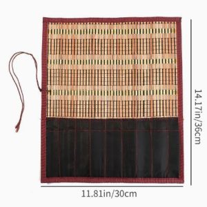 Bamboo brush wrap